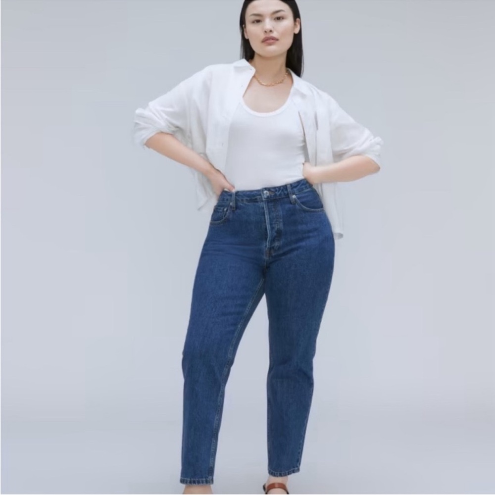 NWT Everlane Women's Curvy Straight Leg Jeans - Blue